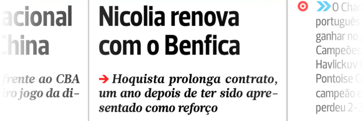 A renovação de Nicolía