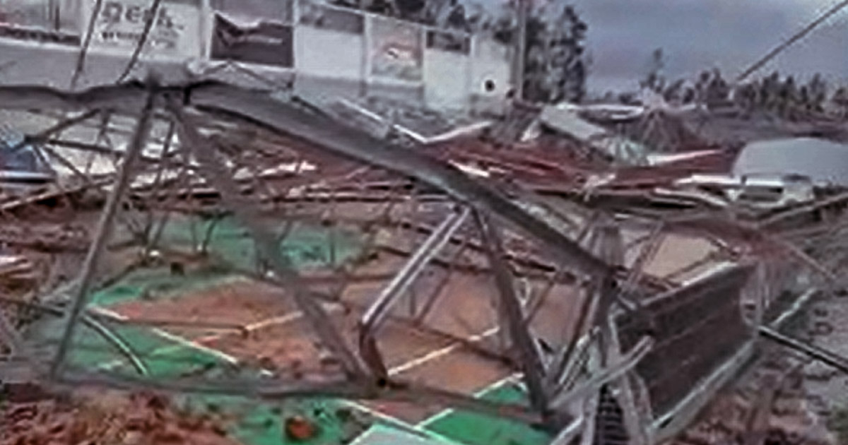 Kristin arrasa casa do Marinhense