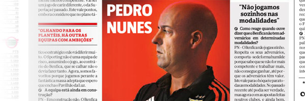 A entrevista de Pedro Nunes a lançar o Dérbi
