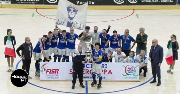 Sérgio Silva volta a festejar Supercoppa pelo Follonica