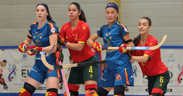 Espanha e Itália com um patim na final feminina