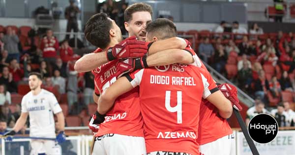 Benfica 'cava' vantagem com vitória sobre o Óquei de Barcelos